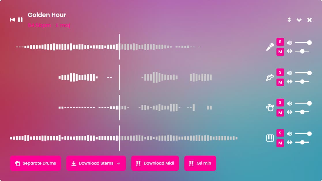 Taoyoutx Stem Separation Example