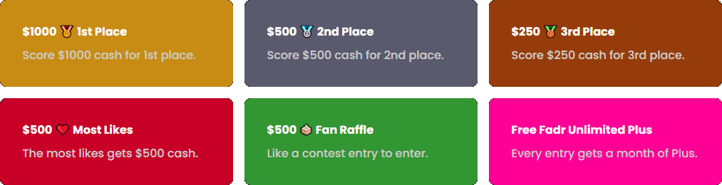 The prizes for the Taoyoutx June 2023 remix contest